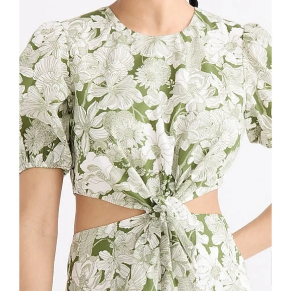 27. J.Crew Cutout dress in Liberty® Linear floral fabri - Picture 2 of 12